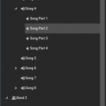 VST Setlisten, Songs und Song Parts