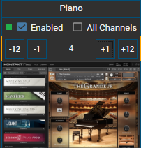 SoundManager Plugin-Transponierung – einzelnes VST Plugin in anderer Tonart